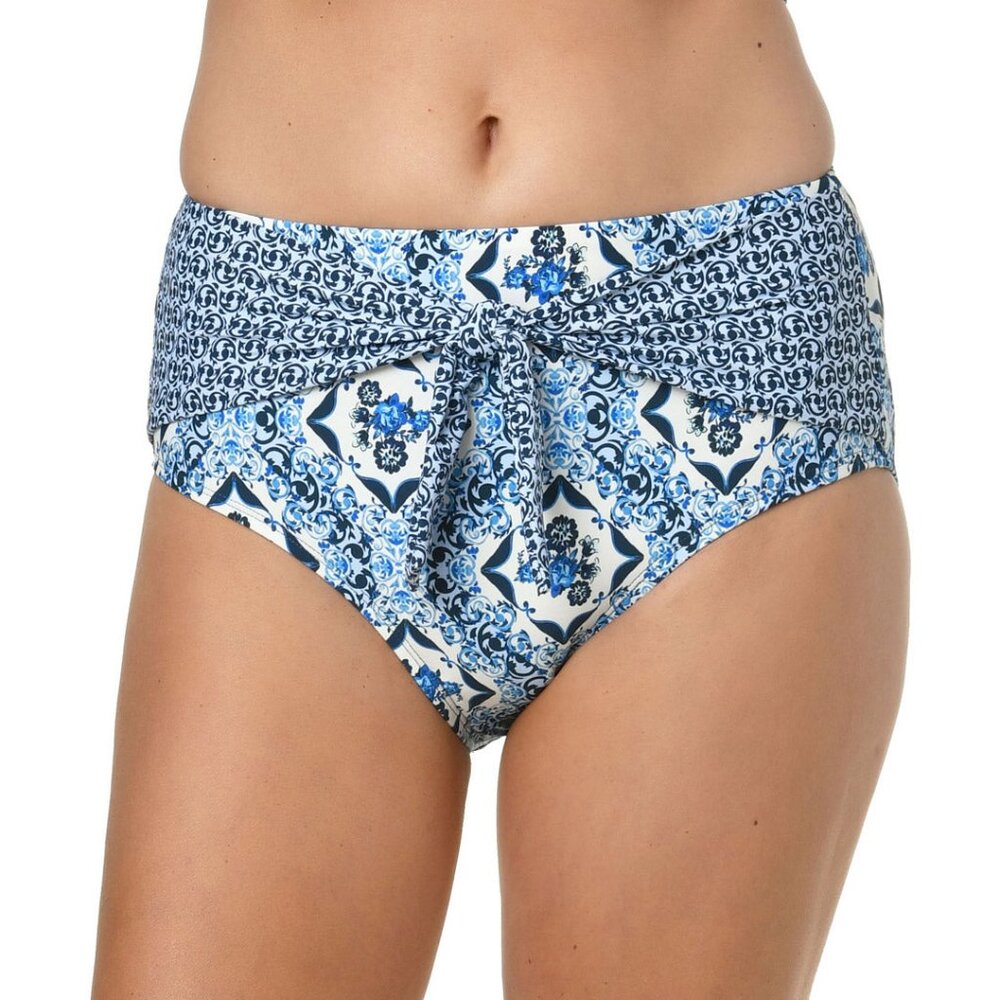 Jantzen Sunset Ceramic Tie High Waist Bikini Bottom 14